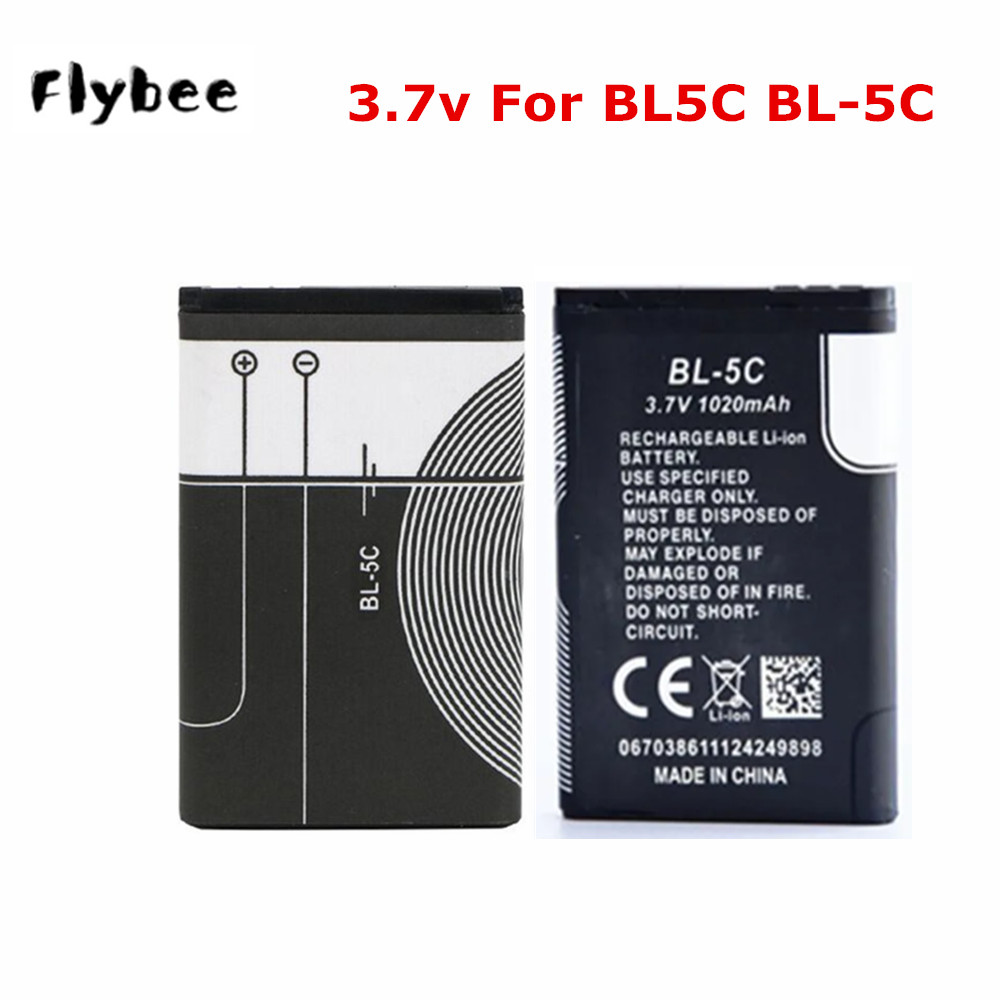 Batteria 3.7V 1200mAh BL-5C BL5C BL 5C Batterie ricaricabili per Nokia 2112 2118 2255 2270 2280 2300 2600 2610 3125 3230 1 pz