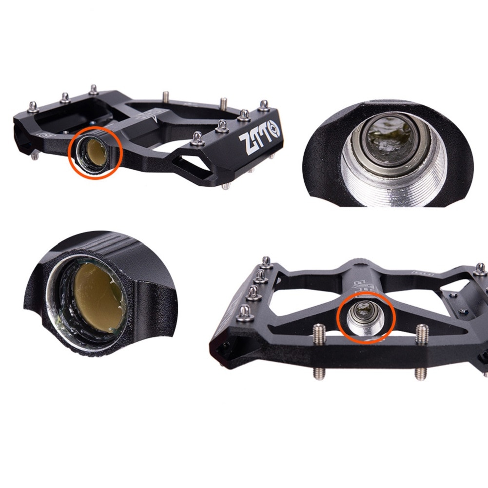 Pedales planos para bicicleta de montaña, pedales para bicicleta de montaña, pedales de plataforma ancha, accesorios para bicicleta de montaña, aleación de aluminio