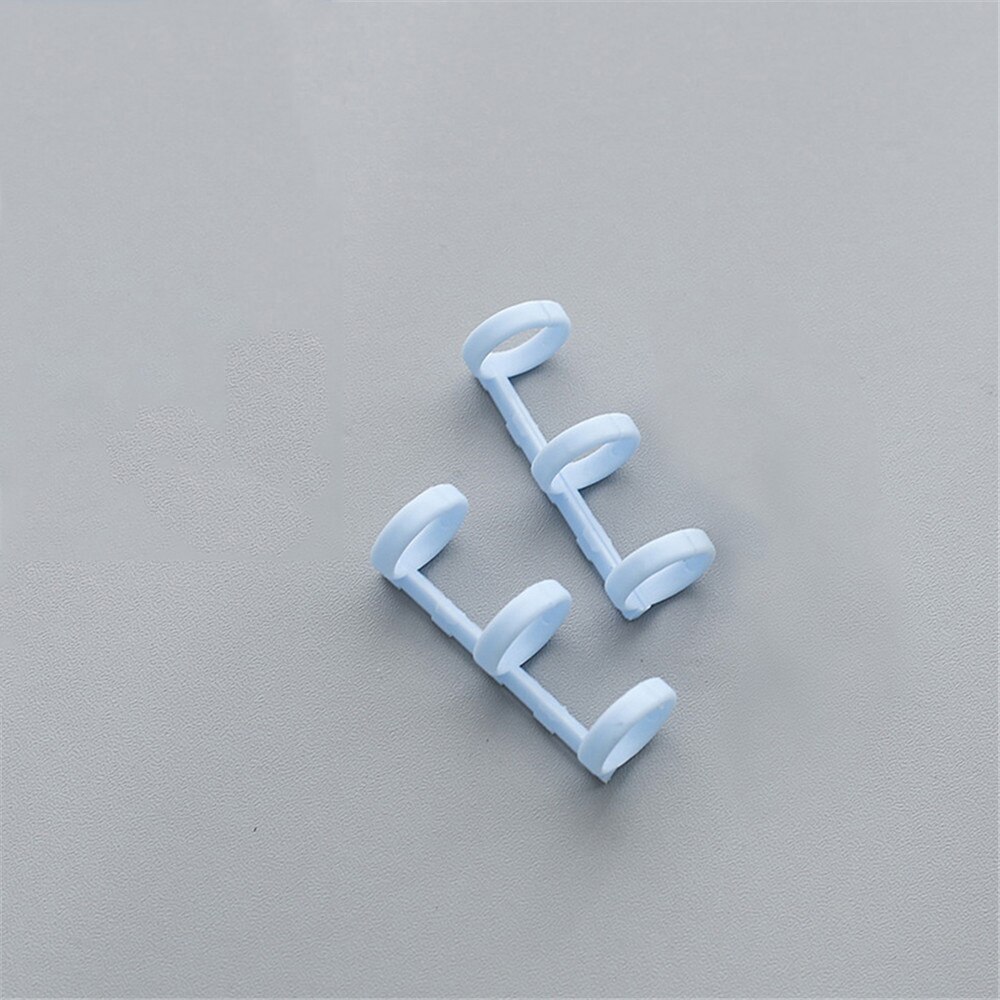 2 stücke Kunststoff Buch Binder 3 Ringe Lose Blatt Kalender Kreis Ringe DIY Alben Binder Hoops Notebook Bindung Kreise Schlüssel ringe: blue