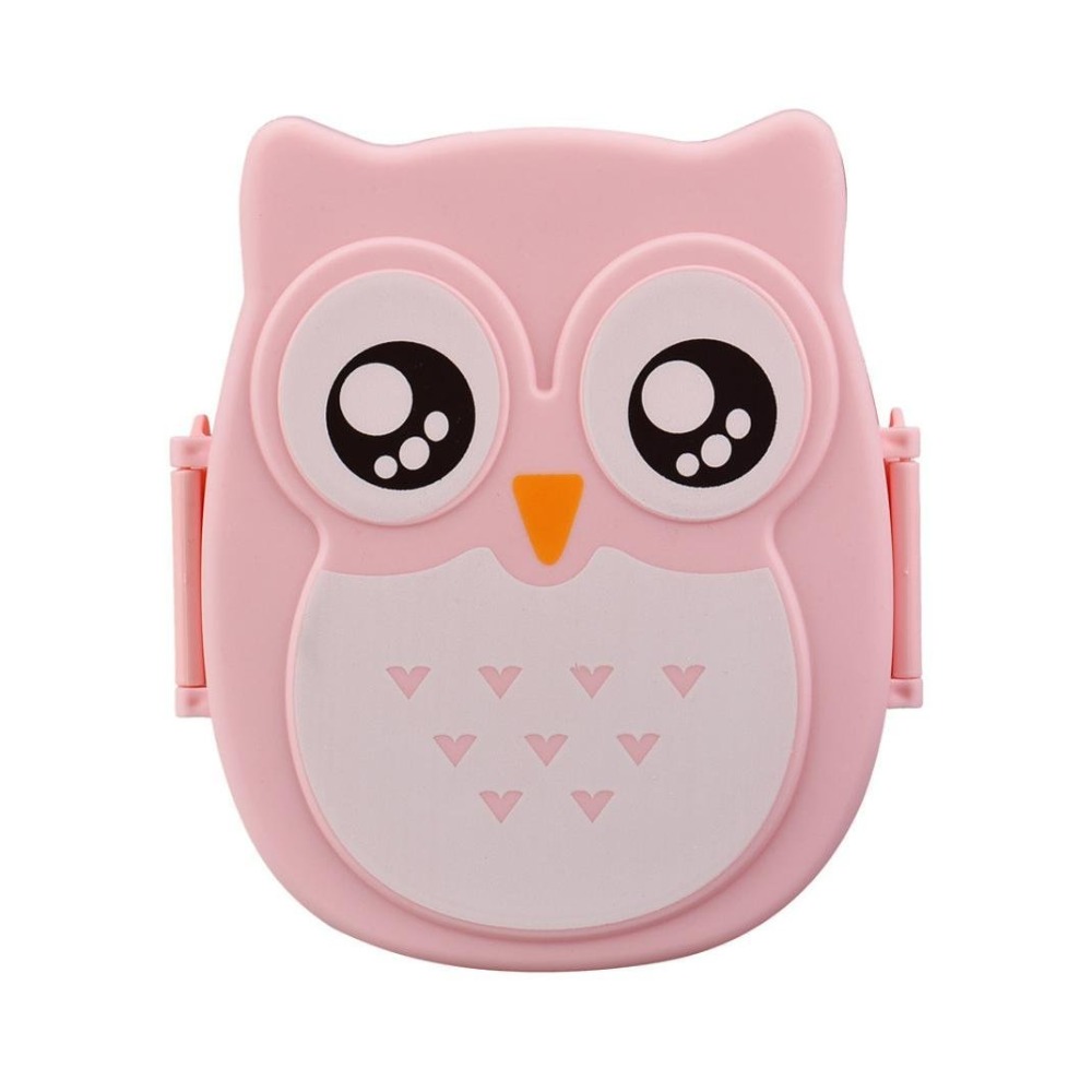 Brand Kawaii Candy Color Owl Lunch Box Microwave Oven Bento Container Case Dinnerware Children's Birthday (00097)
