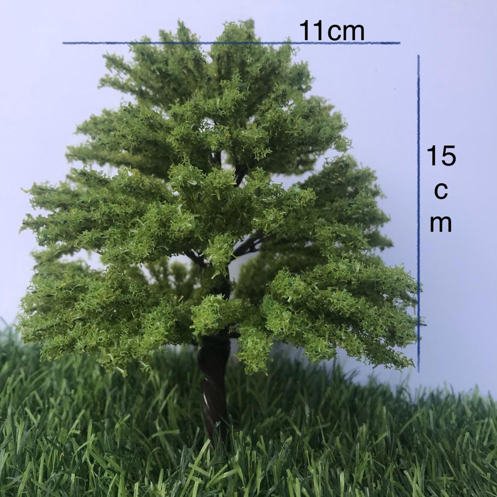 新ダークグリーンモデルミニ colortree 鉄道レイアウト設計モデル Trees2pcs