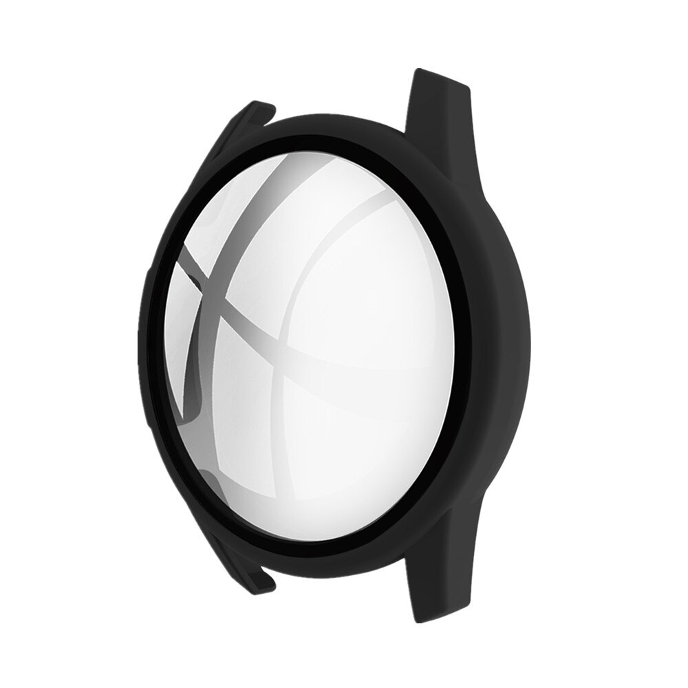 Meerkleurige spuitgegoten horlogekast voor huawei  gt 2 42mm harde pc met gehard glazen deksel 46mm volledige beschermende bumper: Zwart / Voor  gt 2 46mm