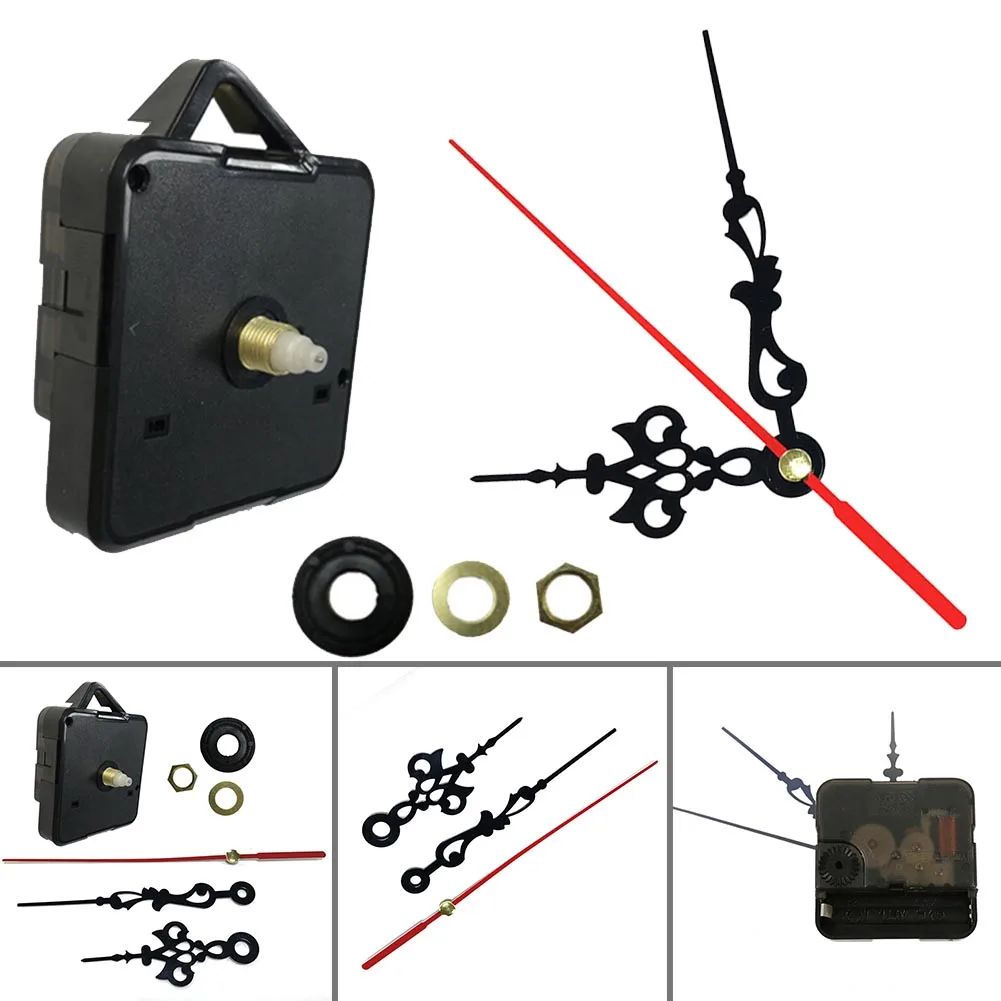 1Set Quartz Klok Mechanisme Handen Wanddecoratie Reparatie Tool Onderdelen Kit Stille DIY Klok Onderdelen Met Naalden Horloges Reparatie onderdelen