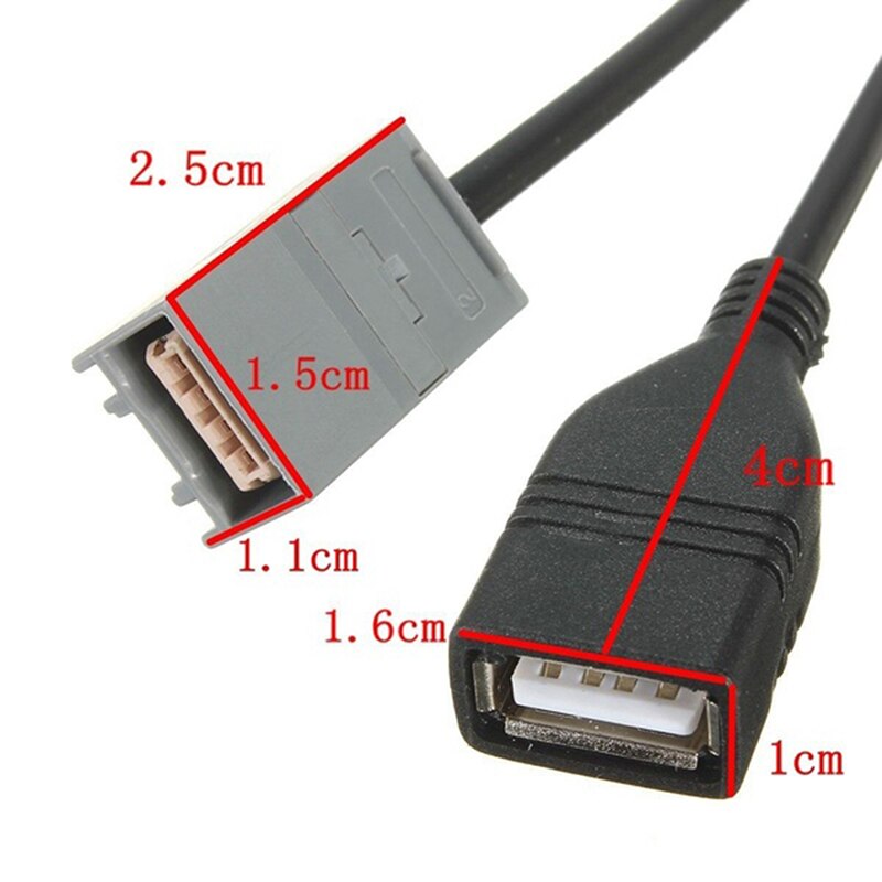 Adaptador de CABLE USB AUX a partir de para Cívica de JAZZ/CR-V /CR-Z 09-13 MP3