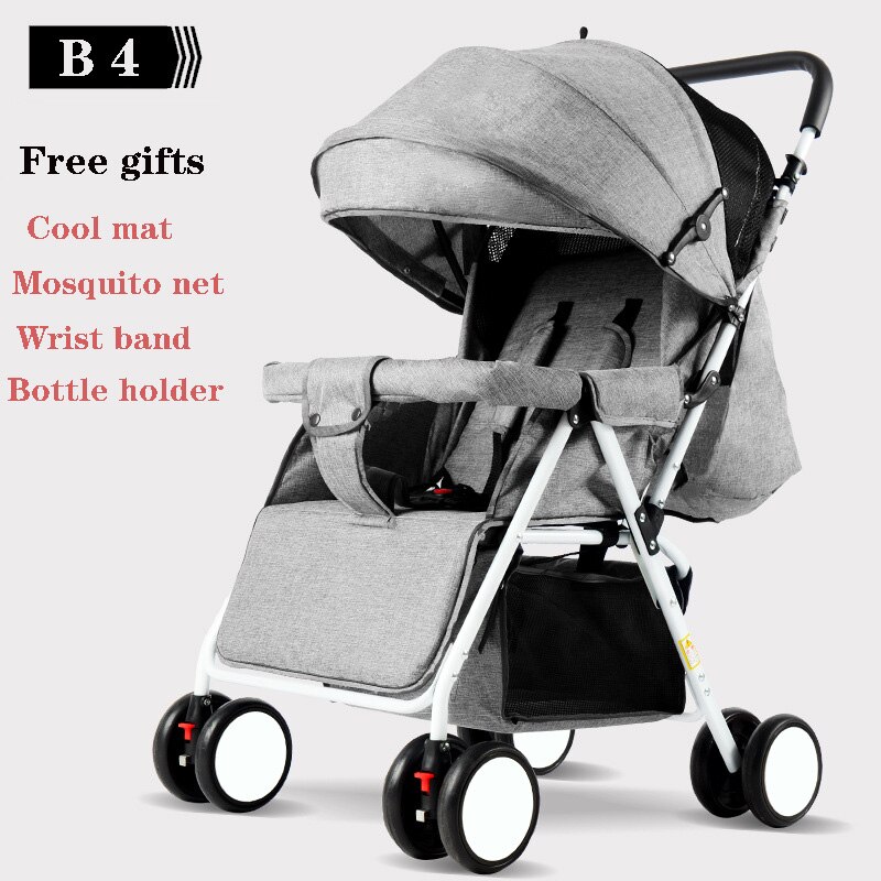 Draagbare Kinderwagen Vouwen Kinderwagen Ultra Lichtgewicht En Handig Kan Sit Lie Baby Eenvoudige Kind Mini Vier Wiel Kar