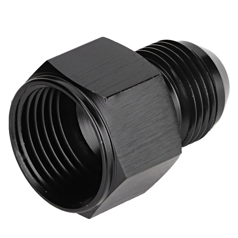 Black 10An Femlae to 8An Male Flare Reducing Hose Union Fittings Aluminum An10 to An8 Reducer Fuel Oil Line Adapter
