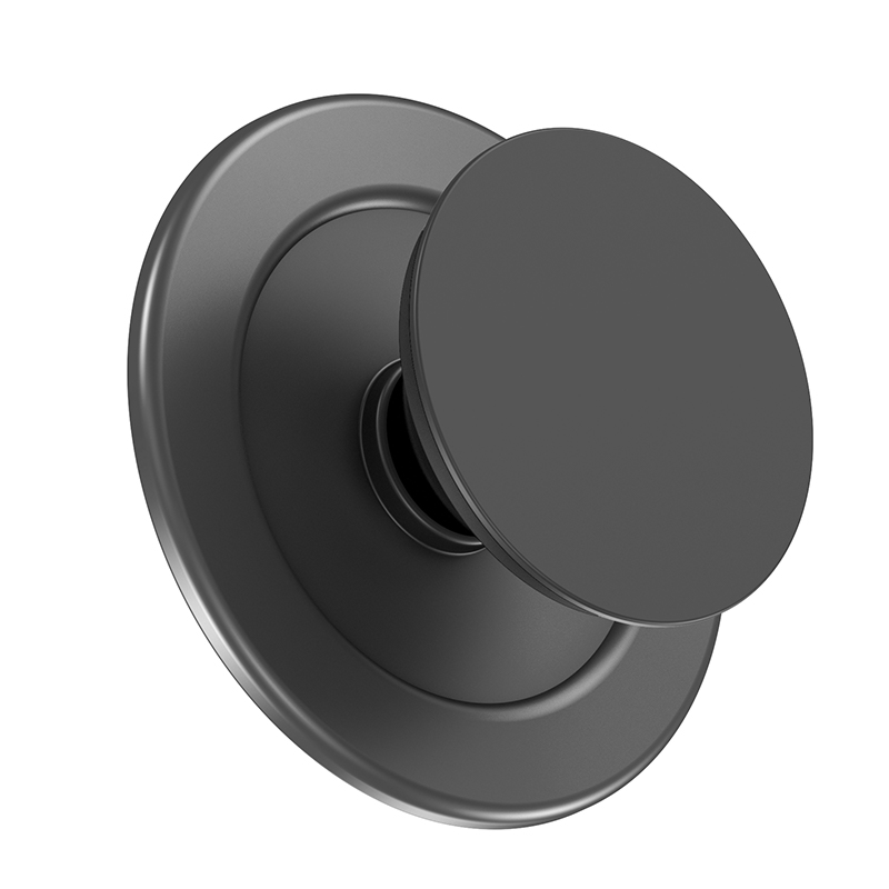 Magnetischer praktisch-Griffhalter für iPhone 15/14/13/12 Serie MagSafe Telefon p-Steckdose Pop GripTok faltbarer Griffringständer: Schwarz