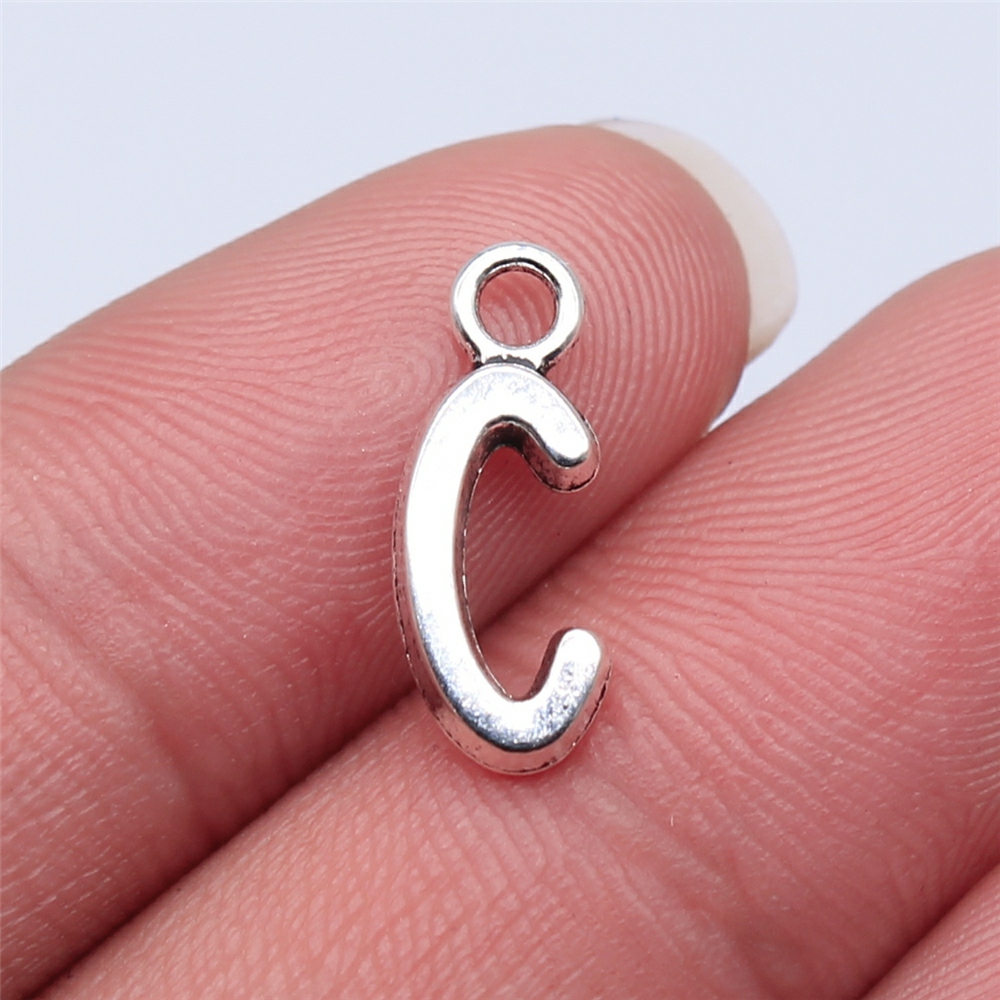 WYSIWYG 26pcs 16mm Alfabet A-Z Letters Charms Antiek Zilver Kleur Hangers Maken DIY Handgemaakte Tibetaanse Vinden Sieraden: Violet