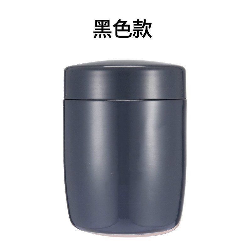 Boîte à soupe 250ML étanche boîte à déjeuner pour enfants en acier inoxydable récipient alimentaire préparation de repas boîte à déjeuner micro-ondable boîte à déjeuner: Black