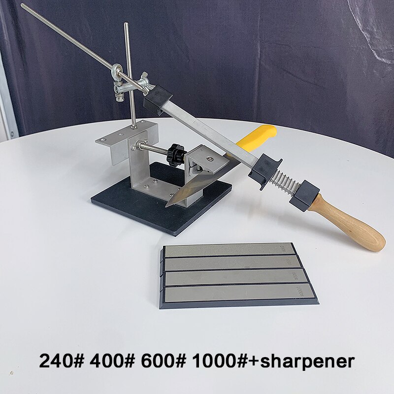 kitchen knife sharpener whetstone diamond set sharpening tools Multifunction Fixed angle sharpener apex edge blade ruby bar: Diamond set