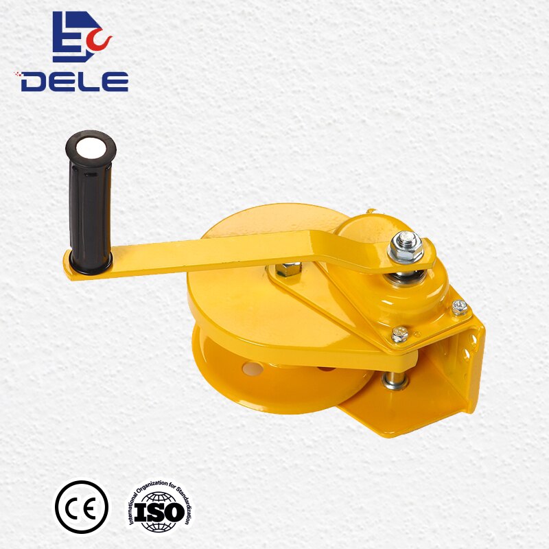 1200lbs hand brake winch manual cable winch coating plate small winch