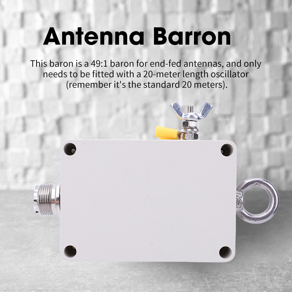 49:1 Balun End Fed Half-Wave Antenna 100W EFHW Antenna Four Band 5-35MHz Ham Radio Balun for HF Short Wave