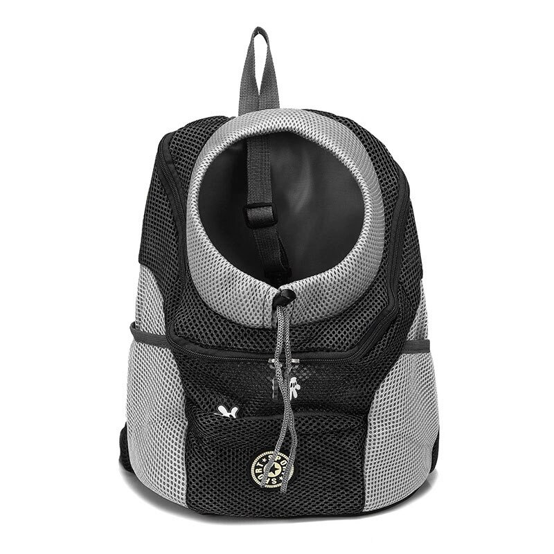 Ryggsekk for kjæledyr katt og hund pustende netting med justerbare hull, egnet for utendørs/tur/reiseposer for hunder og katter