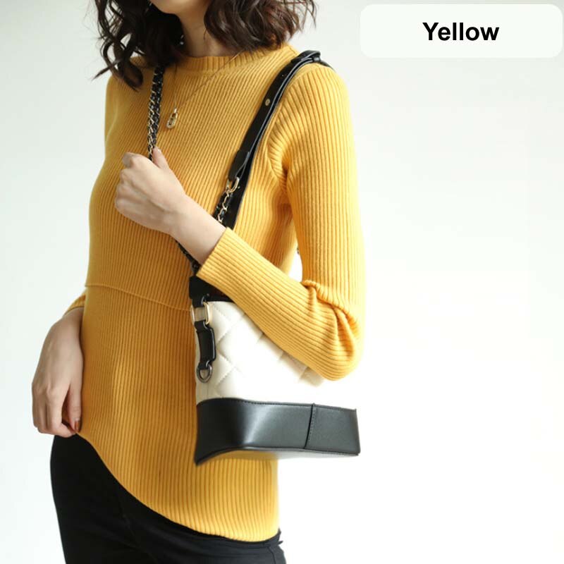 Zwangerschapskleding lange mouwen dames tops slanke voedingskleding herfst winter dames trui comfortabele zwangerschapsoutfit: Geel