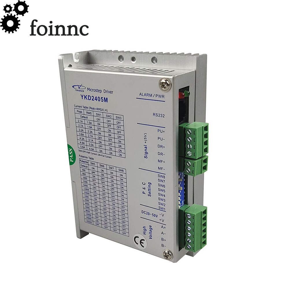 Oorsprong YAKO 32 bit DSP Digitale Stepper driver YKD2405M 2 fase stap drive DC20-50V 4.0A Driver voor 42-86mm flens stappenmotor