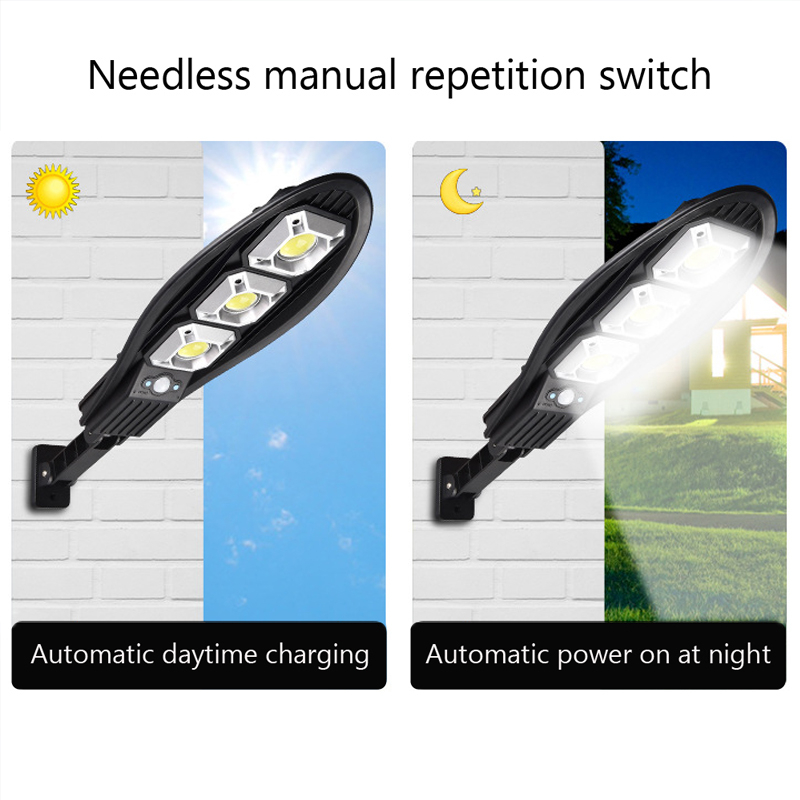 500 lumen LED Solar Light Outdoor Solar Lamp Powered 3 Modes Waterproof PIR Motion Sensor Street Light for Garden Decoration