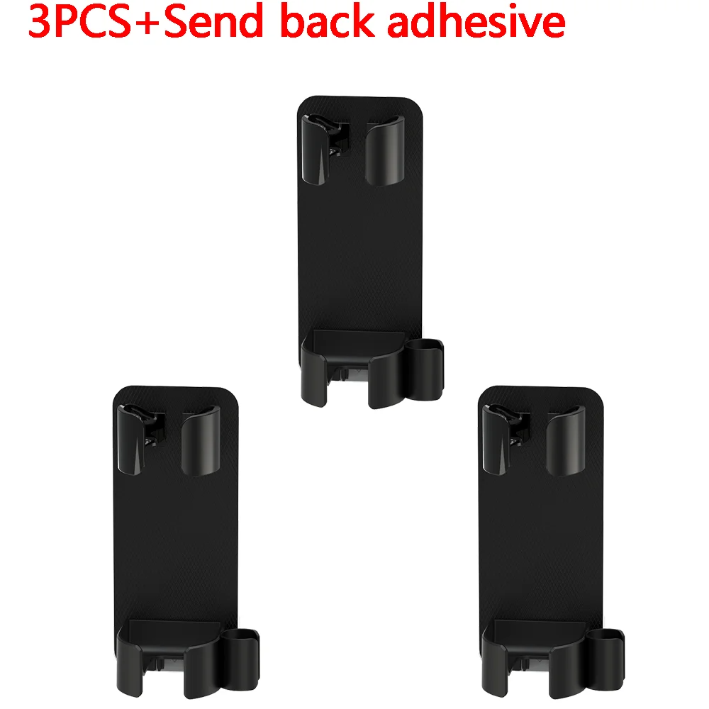 Home Non Perforated Hair Dryer Rack Bathroom Straight Hair Comb Storage Rack Bathroom Wall Mounted Curling Iron Storage Rack: Red