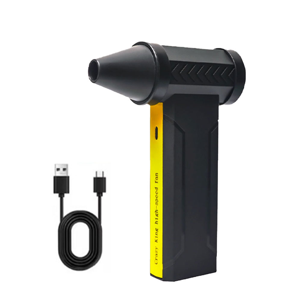 Souffleur d'air électrique 160000 Souffleuse à neige puissante à grande vitesse, Mini ventilateur à Jet Turbo, sèche-cheveux portatif pour voiture, moteur sans balais, RPM