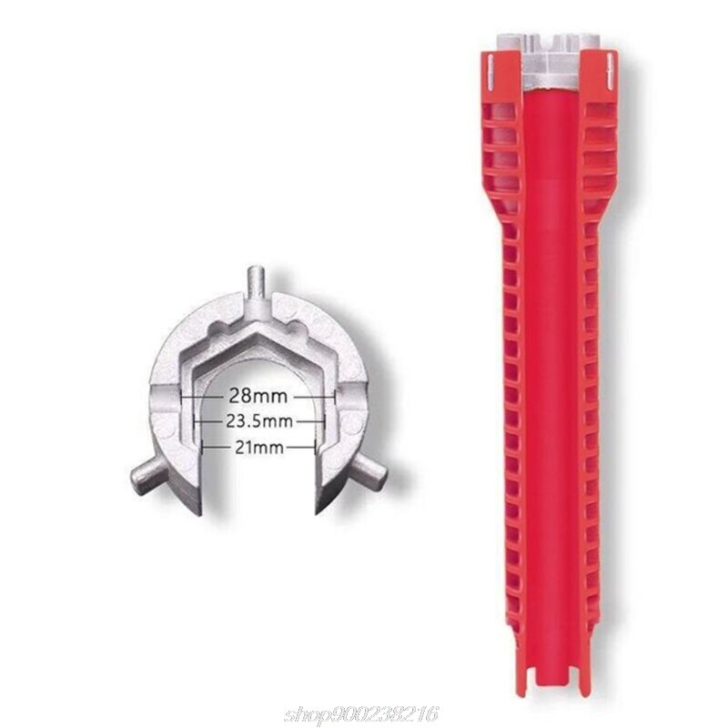 Multifunction Faucet Wrench Sink Installer Tools Water Pipe Spanner Tackle Tool for Toilet Bathroom A20 21: 2