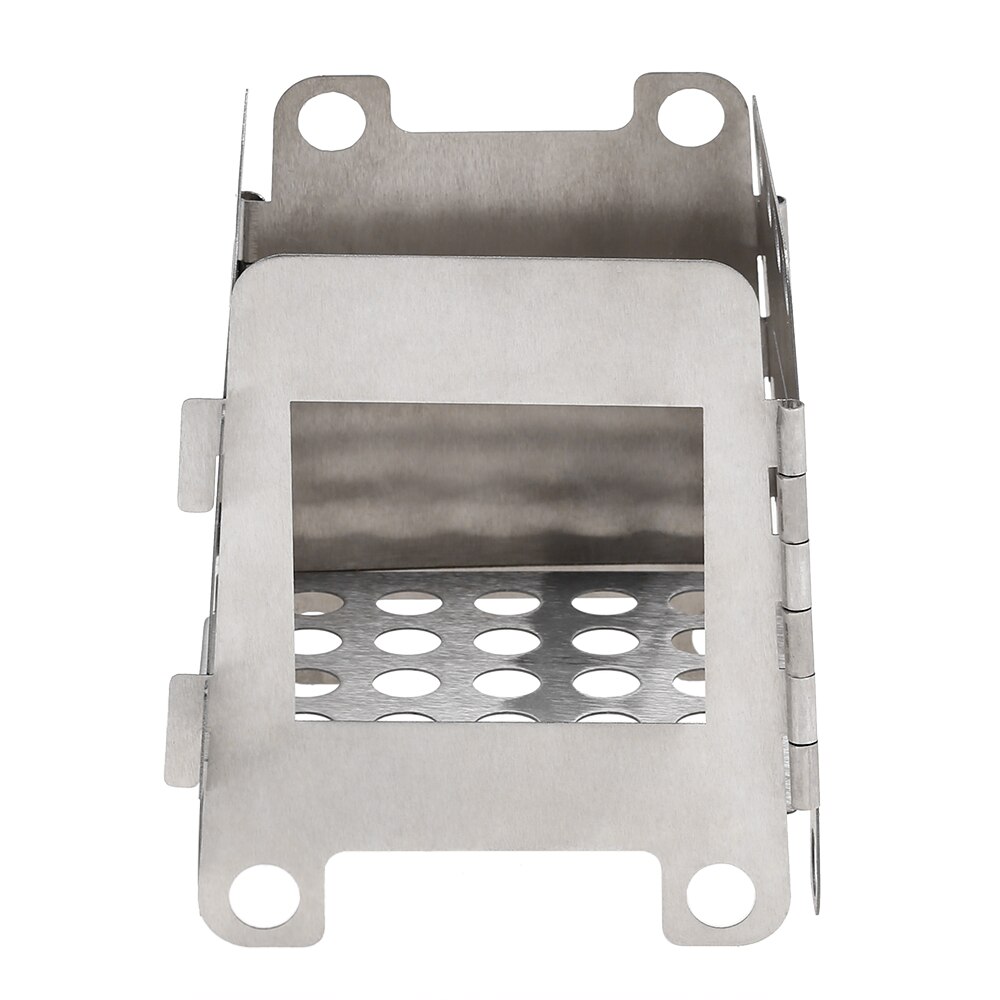 Portable Titanium Folding Wood Stove Outdoor Camping Stove Pocket Burner Cooking Backpacking Ultralight Wood Stove