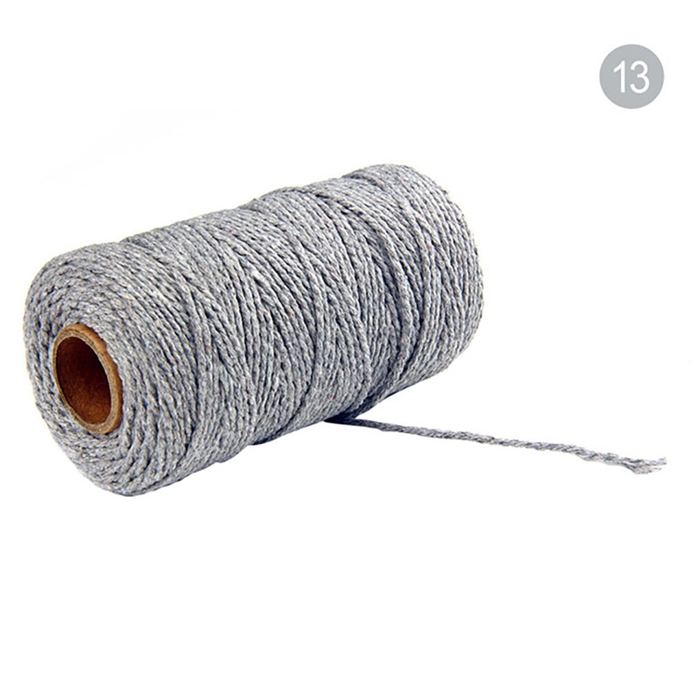 Baumwolle Schnur Seil Baumwolle Garn Seil Handwerk Seil Macrame Artisan String Einfarbig Hause Textilien 91,5 m: 13