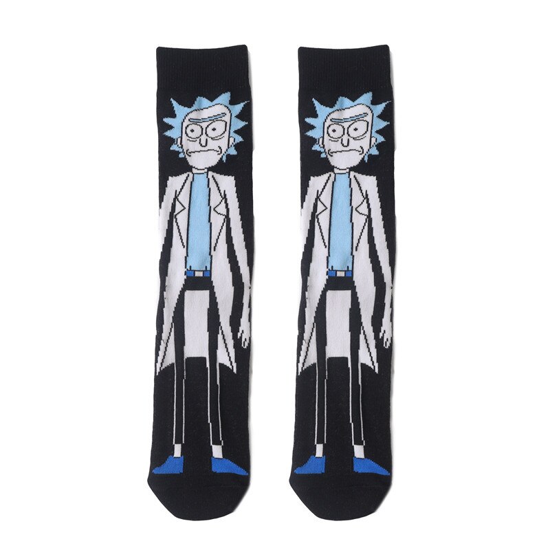 MD256 Mens calcetín de mujer patrón de dibujos animados de Hip hop fresco calcetines Skate divertido calcetines de colores: 9