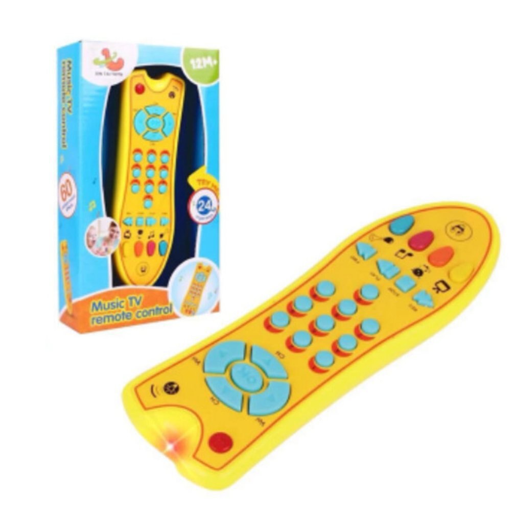 Baby Speelgoed Kleurrijke Muziek Mobiele Telefoon Tv Afstandsbediening Vroege Educatief Elektrische Nummers Remote Learning Machine Speelgoed