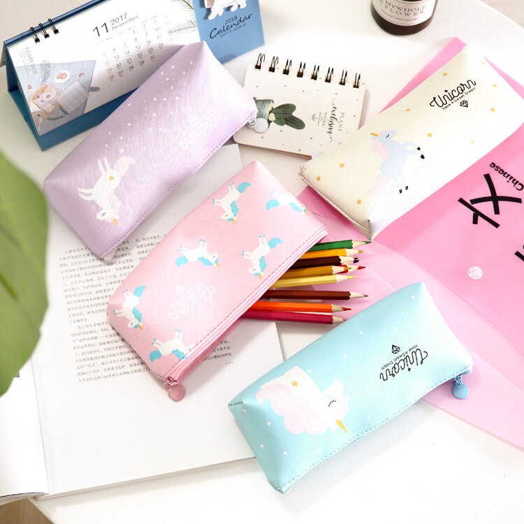 Unicorn Pencil Case School Supplies Stationery Pencil Box Pencilcase Office School Tools Pencil Cases Tools