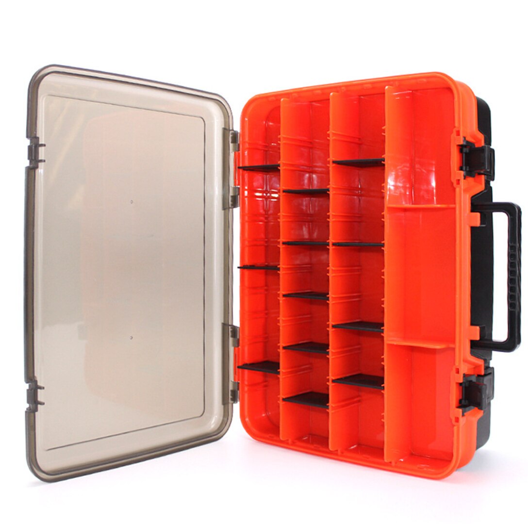 Large-Capacity Double-Layer Fishing Tackle Box Multifunction Carp Fishing Accessory Storage Box Portable Fishing Bait Box