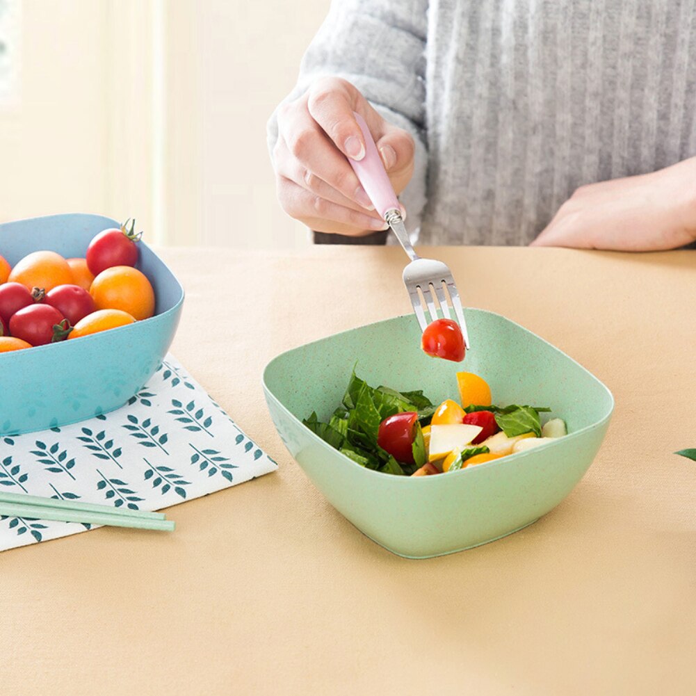 Milieuvriendelijke Tarwe Stro Eten Bowls Japanse Servies Creatieve Huishoudelijke Studenten Rijstkom Soepkom