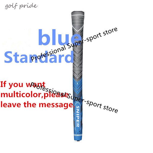 Golf irons Grip Midsize and standard Multicompound Golf club Grips Carbon Yarn 10pcs/lot: blue-standard