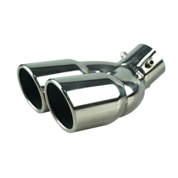 Uitlaatdemper Auto Styling Dual Outlet Uitlaat 63MM Uitlaten Uitlaat Uitlaatdemper Auto Styling Dual Outlet Uitlaat 63MM Uitlaten Uitlaat