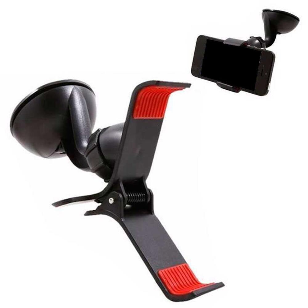 Universele Auto Telefoon Clip Houder Auto Voorruit Stand Met Zuignap Voor Mobiele Telefoon Mobiele Gps