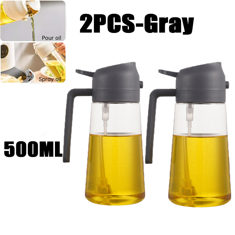 200/300/500 ml Olie Spray Fles BBQ Koken Olijfolie Spuit Keuken Bakolie Spray Lege Fles Azijn fles Dispenser: Clear