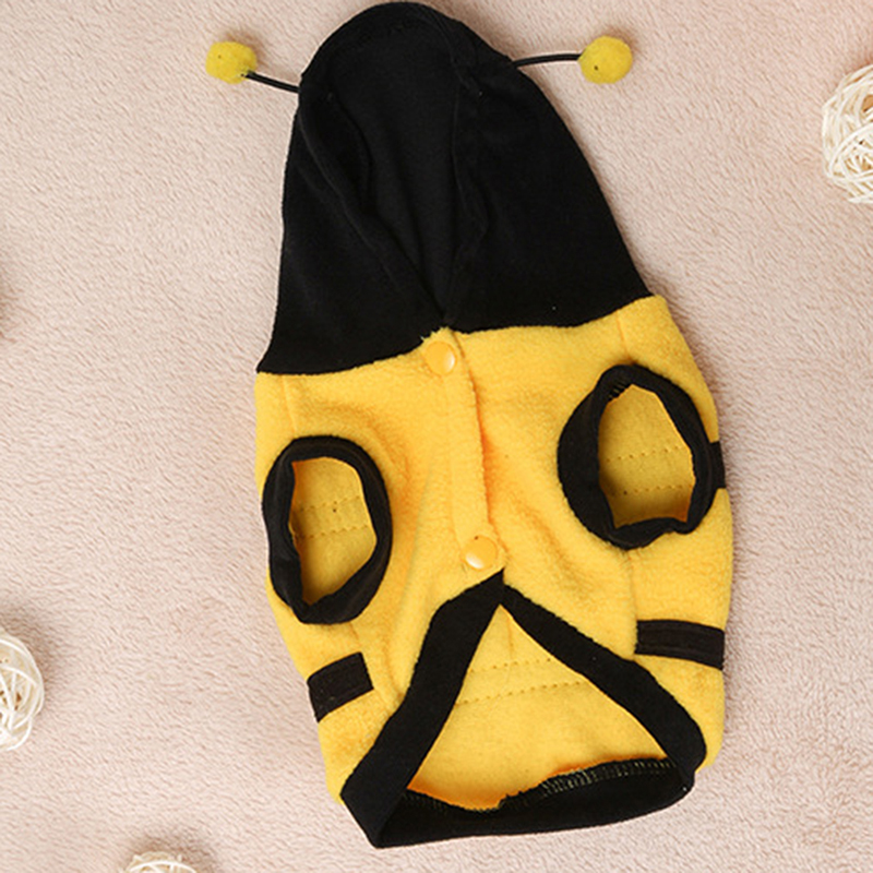 Pet Capuchon Kleding Leuke Fancy Puppy Kleding Kostuum Kat Jas Outfit Bee Stijl Professionele Home Huisdieren Doek
