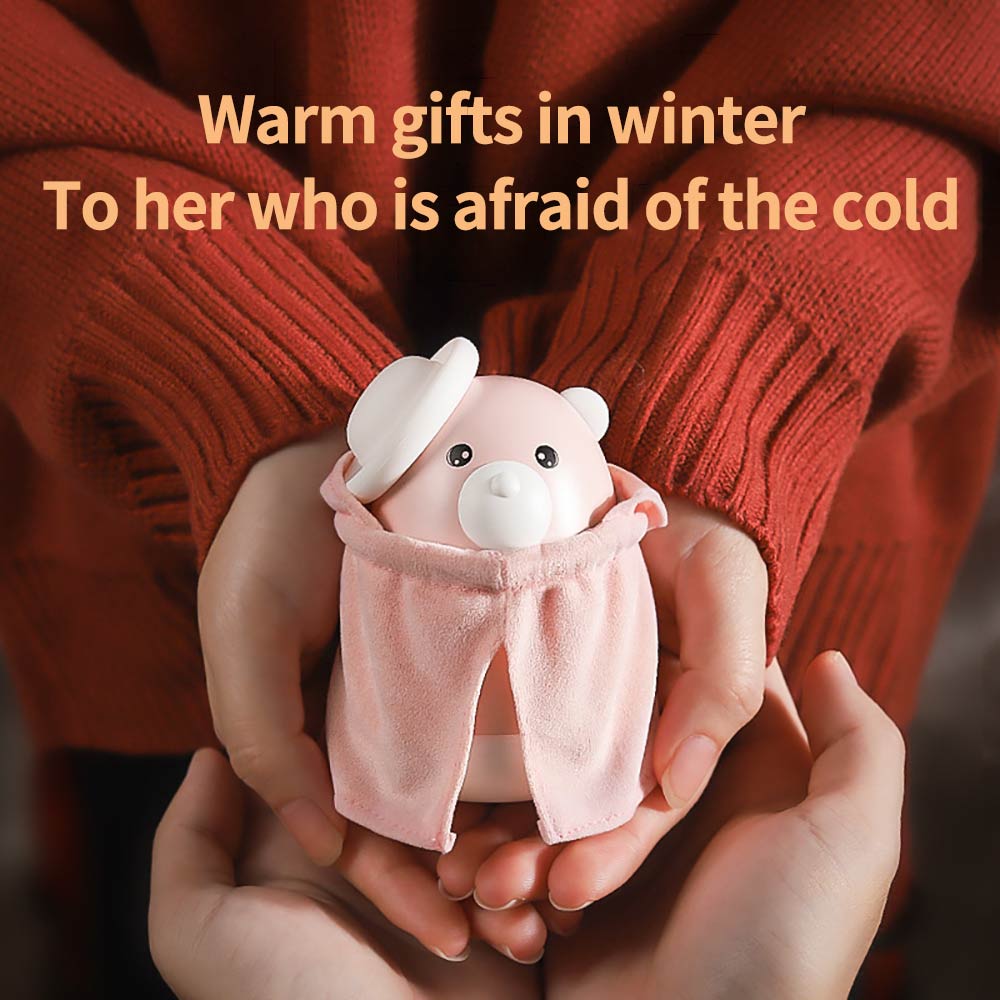 Schattige 2 in 1 draagbare usb oplaadbare elektrische handwarmers 4000 mah powerbank dubbelzijdige handwarmer
