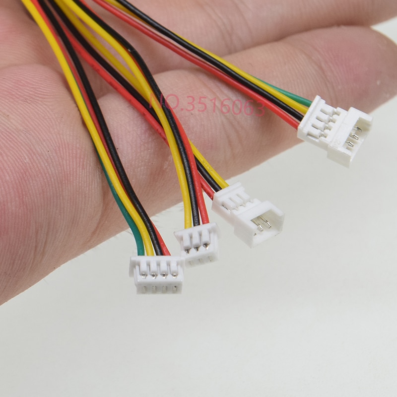 20 sæt 100mm mini micro jst 1.25 2/3/4/5/6 pin hanstik til hunstik med ledning 1.25mm 2 pin /3 pin /4 pin /5 pin kabel 2p/3p/4p/5p