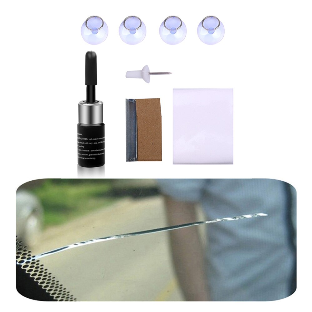 Auto Glas Kras Crack Herstellen Tool Auto Voorruit Reparatie Hars Kit Diy Autoruit Reparatie Tools Vensterglas Curing Lijm: New  for long crack