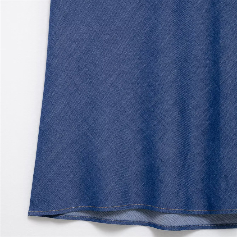 2025 printemps/été produit femmes décontracté Cowboy mince ceinture jupe longue Simple et polyvalent déplacements confortable Hal