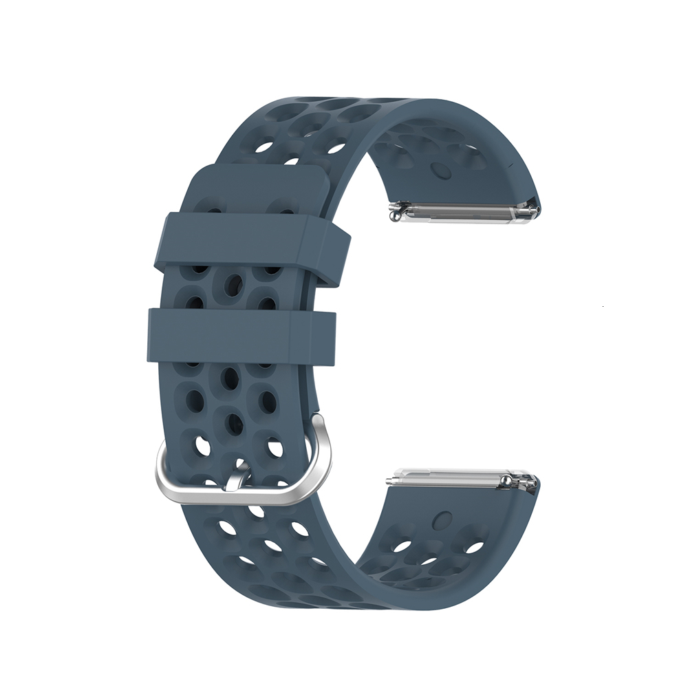 Replacement Band For Fitbit Versa/Versa 2 Soft Silicone Waterproof Wrist Accessories Watch Strap For Fitbit Versa 2 Band: Rock Blue / S-(140-190mm)