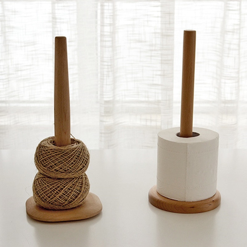 Étagères de rangement en bois de Style japonais distributeur, support en laine à tricoter ou pour tissu roulant, pour cuisine/salle de bain,