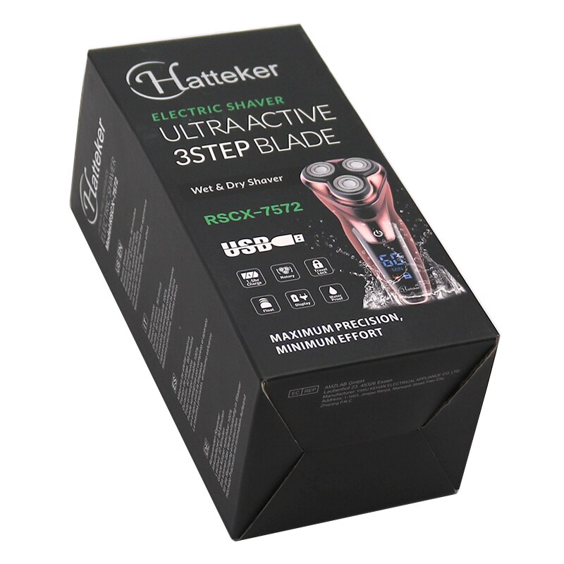 original men's electric shaver waterproof facial electric razor rechargeable beard shaving machine LCD display