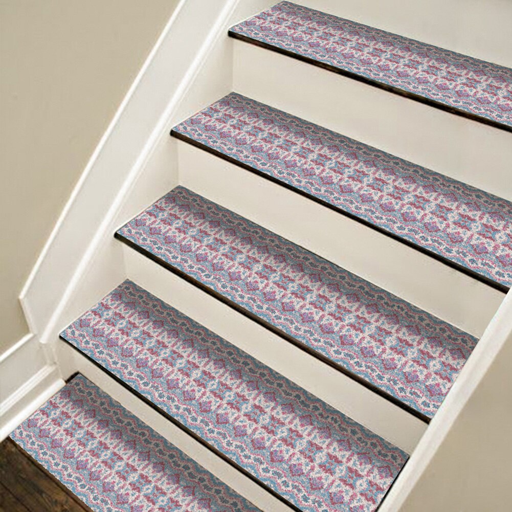 3d selvklæbende trapper klistermærker bohemien stil aftagelig vinyl pvc trappe klistermærker vandtætte klistermærker til hjemme hotel