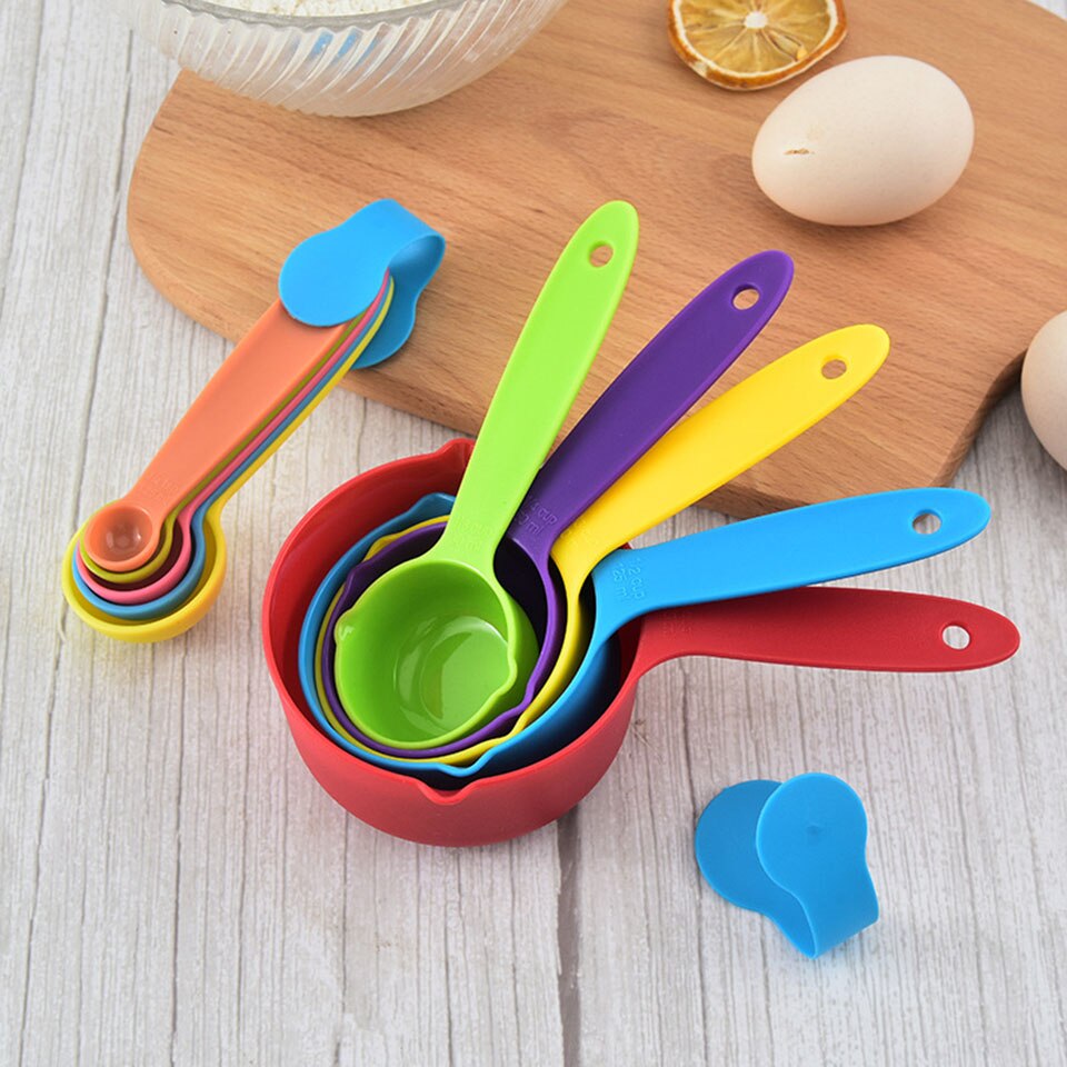 Misurini Premium Set di cucchiai da cucina impilabili Set di misurini e cucchiai di alta qualità