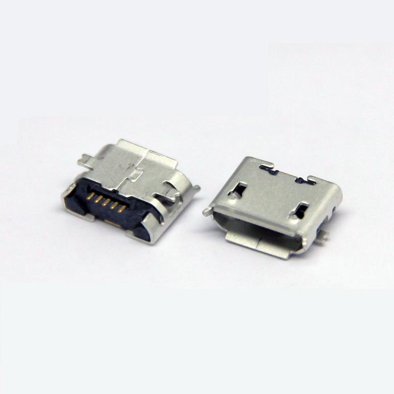 10Pcs Micro USB Type B Female 5Pin SMT Socket Jack Connectors Port PCB Board