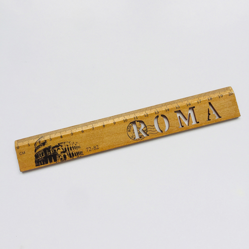 1x york roma italien paris land trä raka mått linjal student brevpapper: Roma