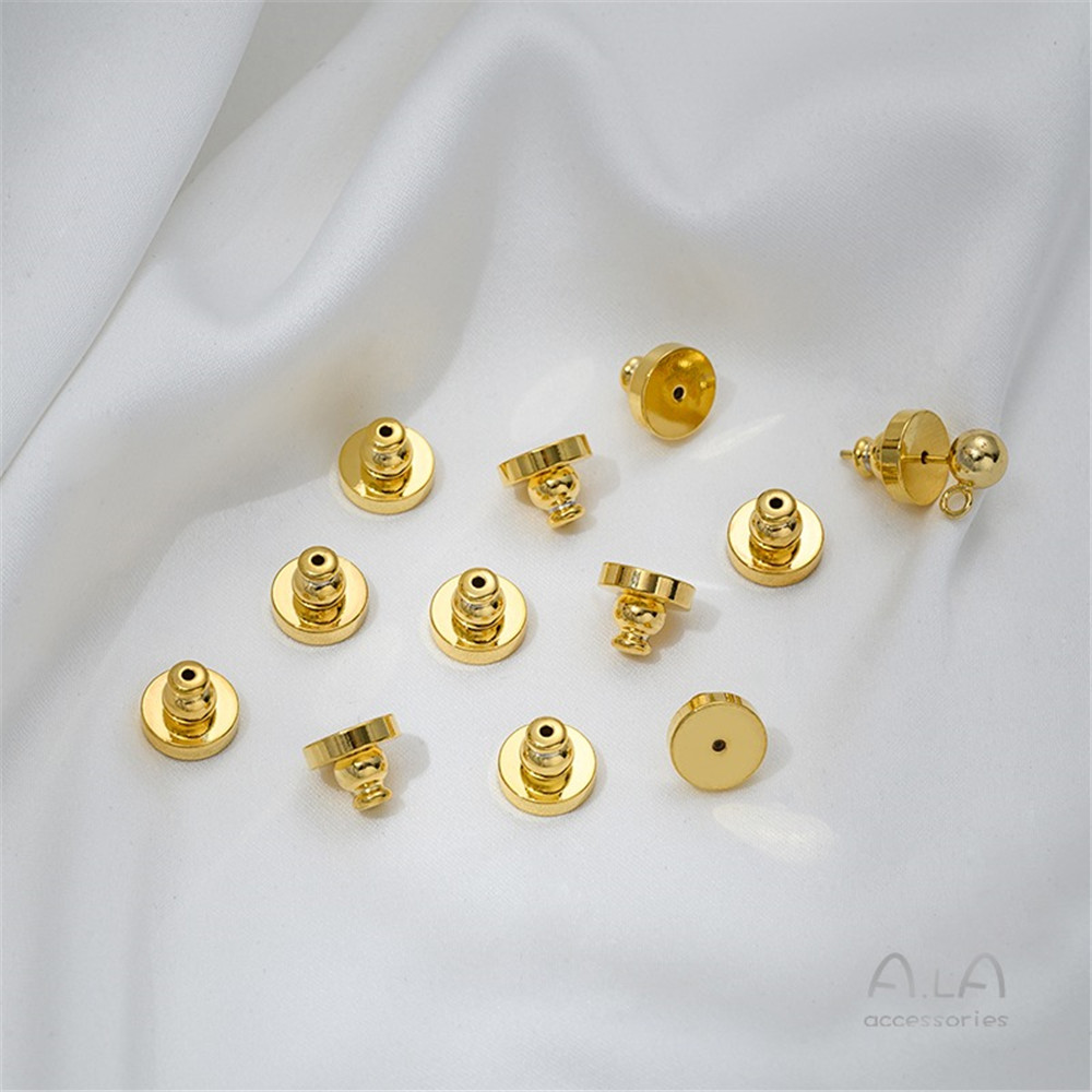 Bouchons d'oreille papillon volant cylindrique gauche doré, bouchons d'oreille, bouchon d'oreille, bouchon arrière, bricolage, grand nom, , MatBR: Couleur jaune clair