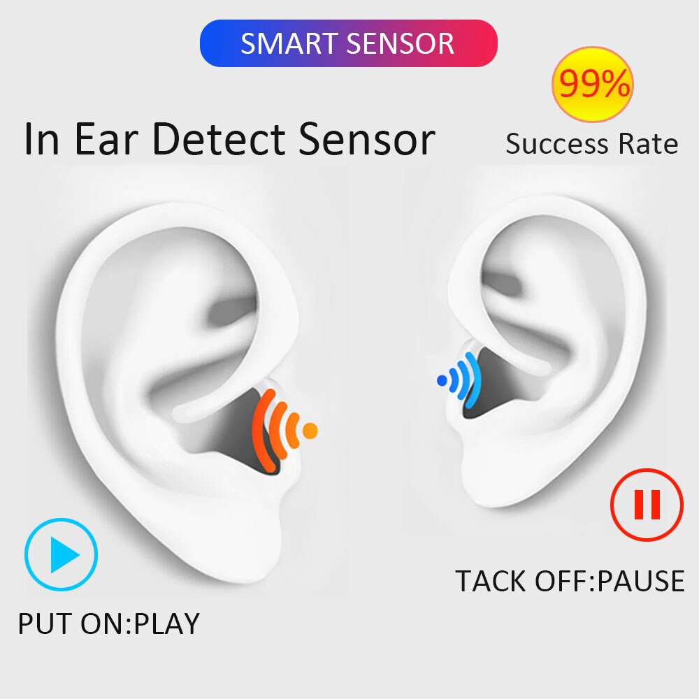 i10000 TWS Air 2 Rename Wireless Bluetooth Earphone Smart Sensor 8D Super Bass Pop up Earbuds 1536D PK i200 i1000 i5000 i9000TWS