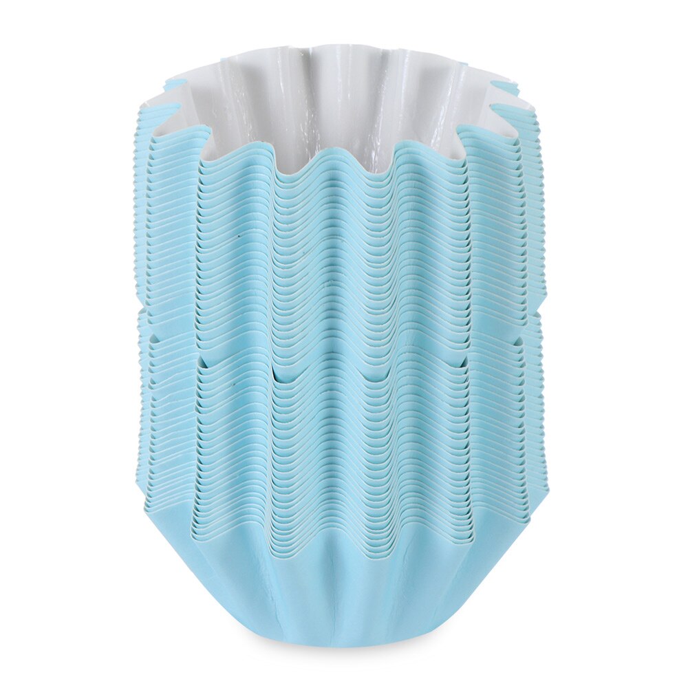 Nuovo 50 pz a prova di perdite vassoio di cera scaldacandele multifunzione cera fusione scaldino fodere riutilizzabile durevole torta tazza scaldapiatti: blu