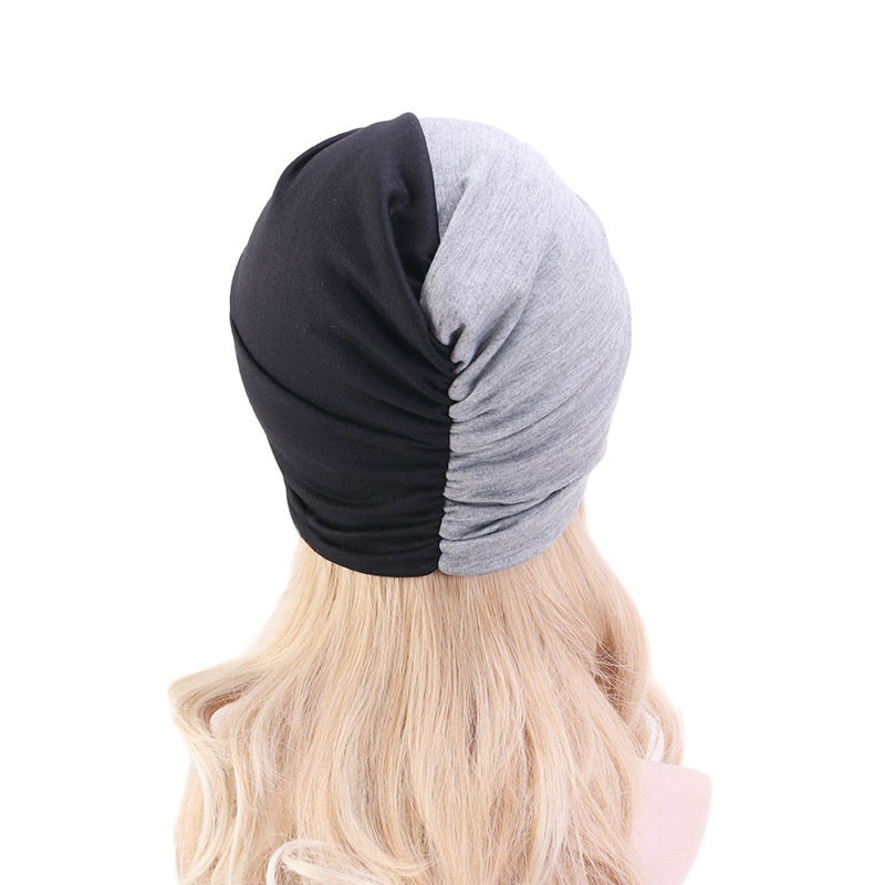 Turban musulman, double couleur, couvre-chef islamique, couvre-chef indien doux, bonnet pour femmes, hijabs intérieur
